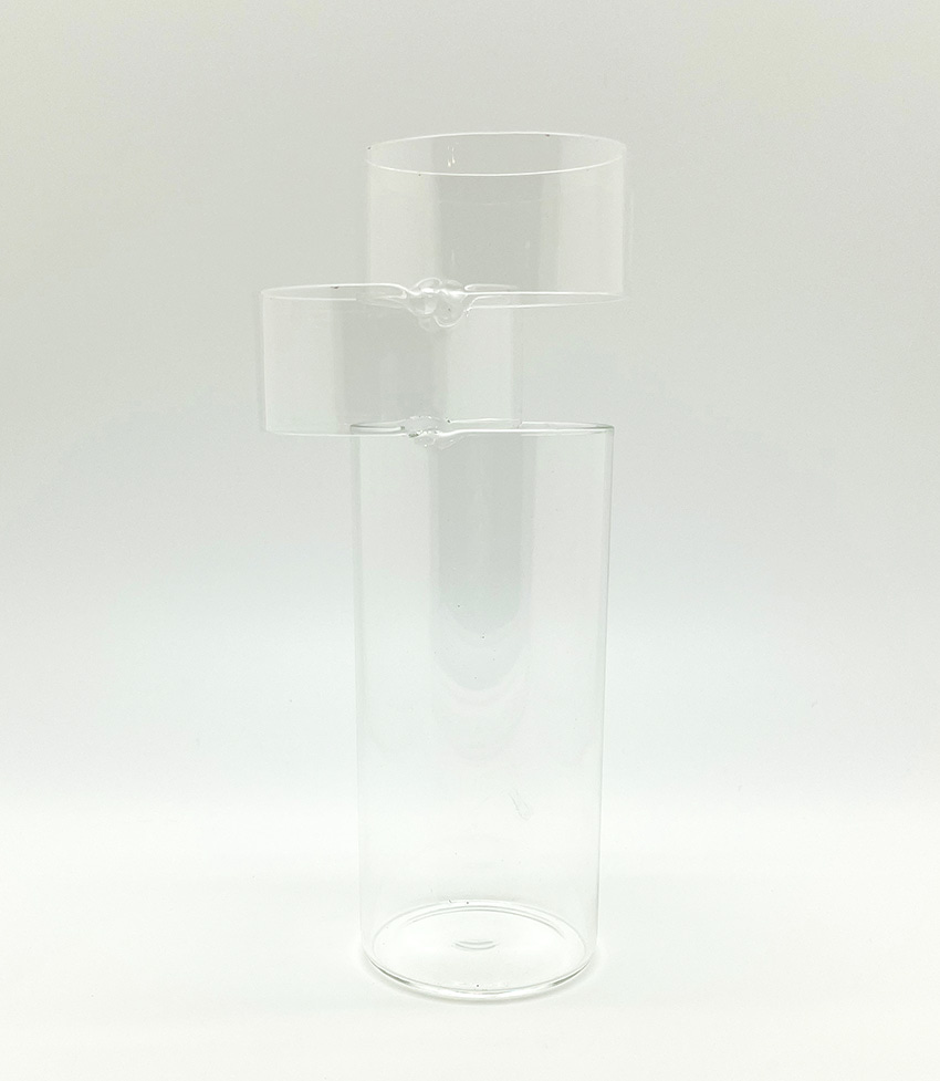 Glass Vase Slide 2 _ 유리 화병 글래스 슬라이드 꽃병 디자인 인테리어 소품 오브제 더닷 THE DOT
