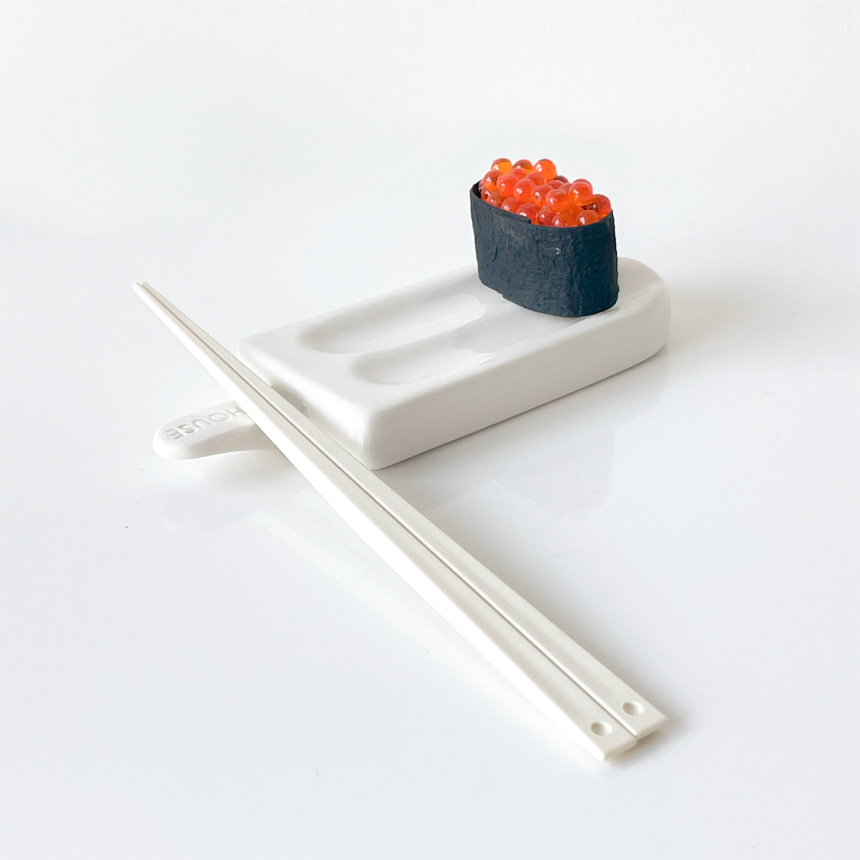 ICE DISH _ 아이스 디쉬 접시 종지 그릇 수저받침 스시 초밥 다용도 디자인 도자기 1인 그릇