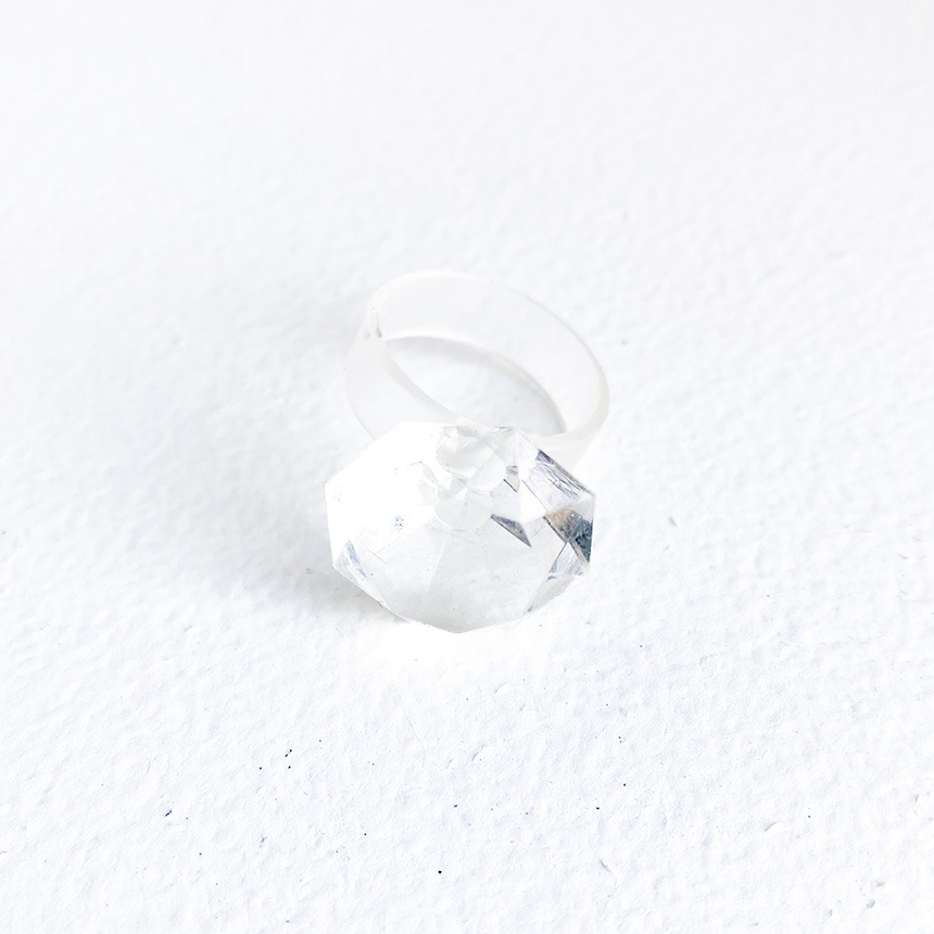 SILLYMOND _ 실리몬드 투명 다이아몬드 반지 실리콘 다이아반지 콘텍트랜즈 소재
